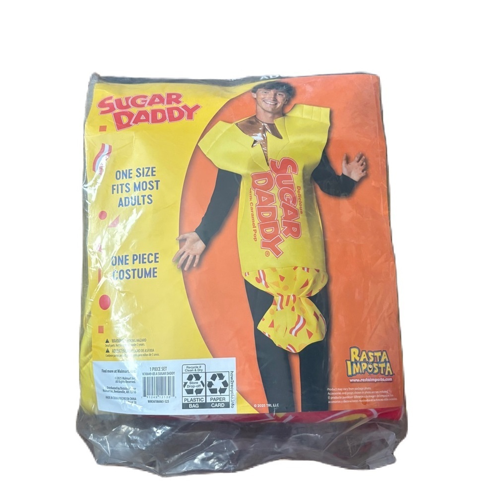 Rasta Imposta Sugar Daddy Costume NEW One Size Halloween One Piece